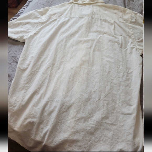 Quick Silver Edition 100% Organic Cotton Button Front Embroidered Shirt Mens XL - Picture 5 of 12